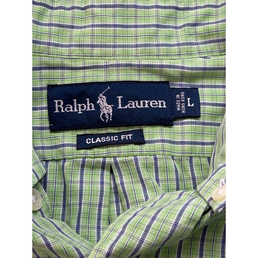Polo Ralph Lauren Men's Classic Fit Plaid Button Down Shirt Size Large Preppy